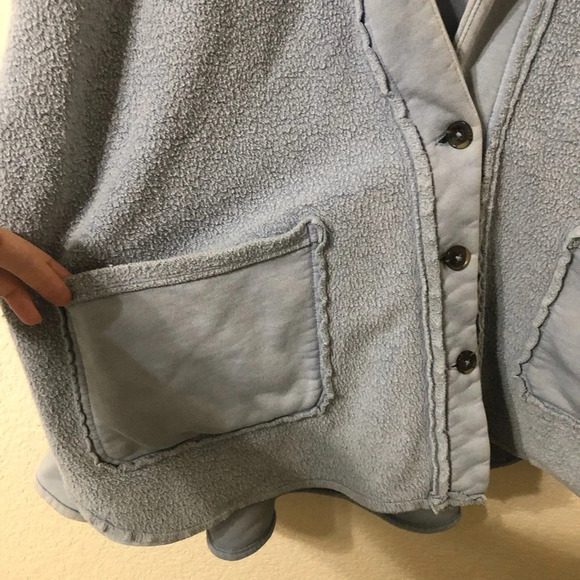 Free People Women's Jordan Jacket in Larkspur Blue - Size Large - Picture 5 of 11